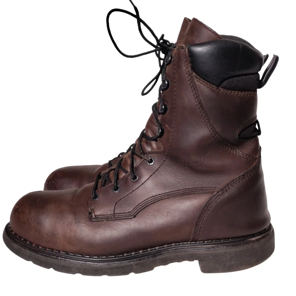 Red Wing 2211 Steel Toe Dyna-Force Waterproof Boots Brown, Sz 10.5 E2 USA Made